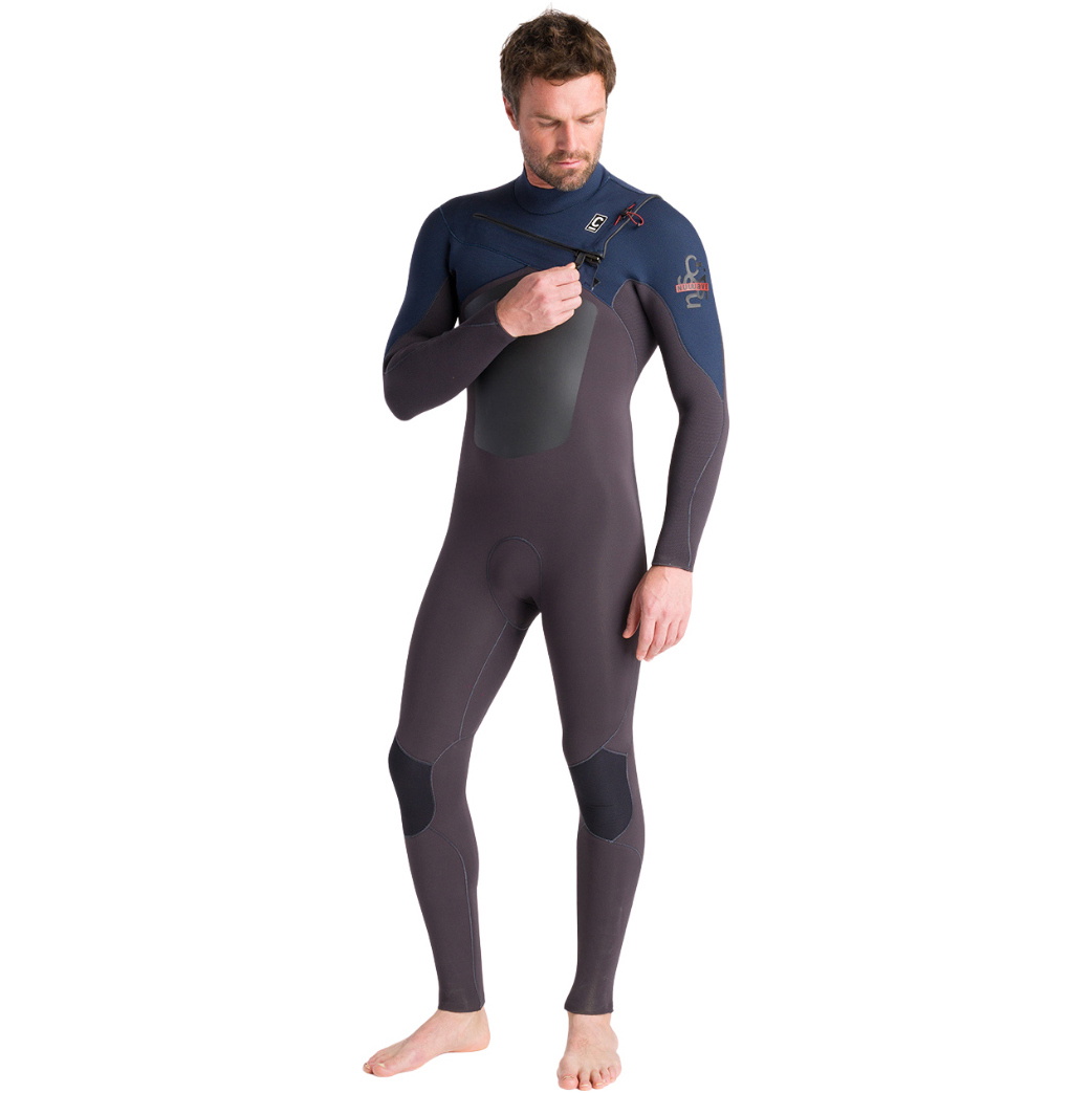 2025 C-Skins Da Uomo Nuwave Rewired 5/4mm Chest Zip Muta C-NRW54MCZ - Meteor / Meteor X / Bluestone X